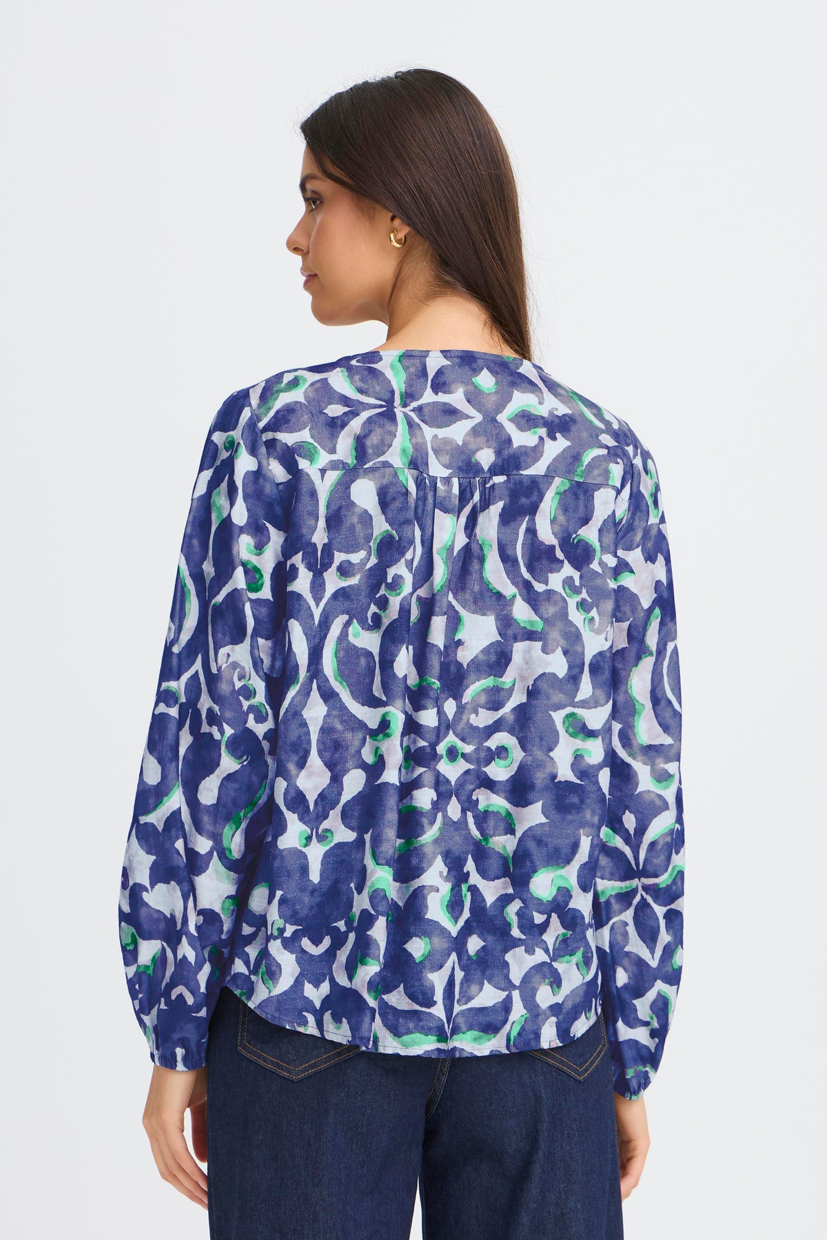 Fransa FrAriana Smokey Olive Printed Blouse, 20617394