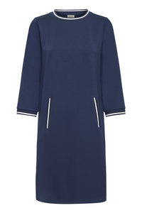 Fransa FrVerna Navy Classic Fit Modal Dress, 20617413