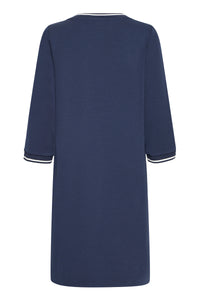 Fransa FrVerna Navy Classic Fit Modal Dress, 20617413