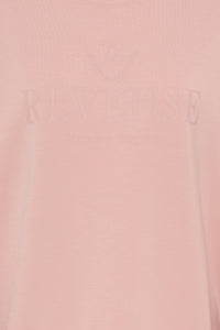 Fransa FrAurora Blush Rose Modal Logo Sweatshirt