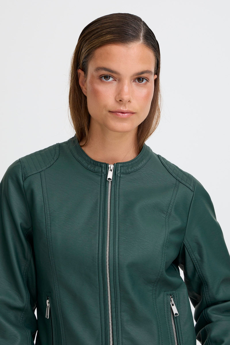 B.Young Byacom Green Gables Faux Leather Jacket