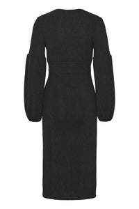 B.Young Bystily Black Sparkle Bodycon Midi Dress, 20814171