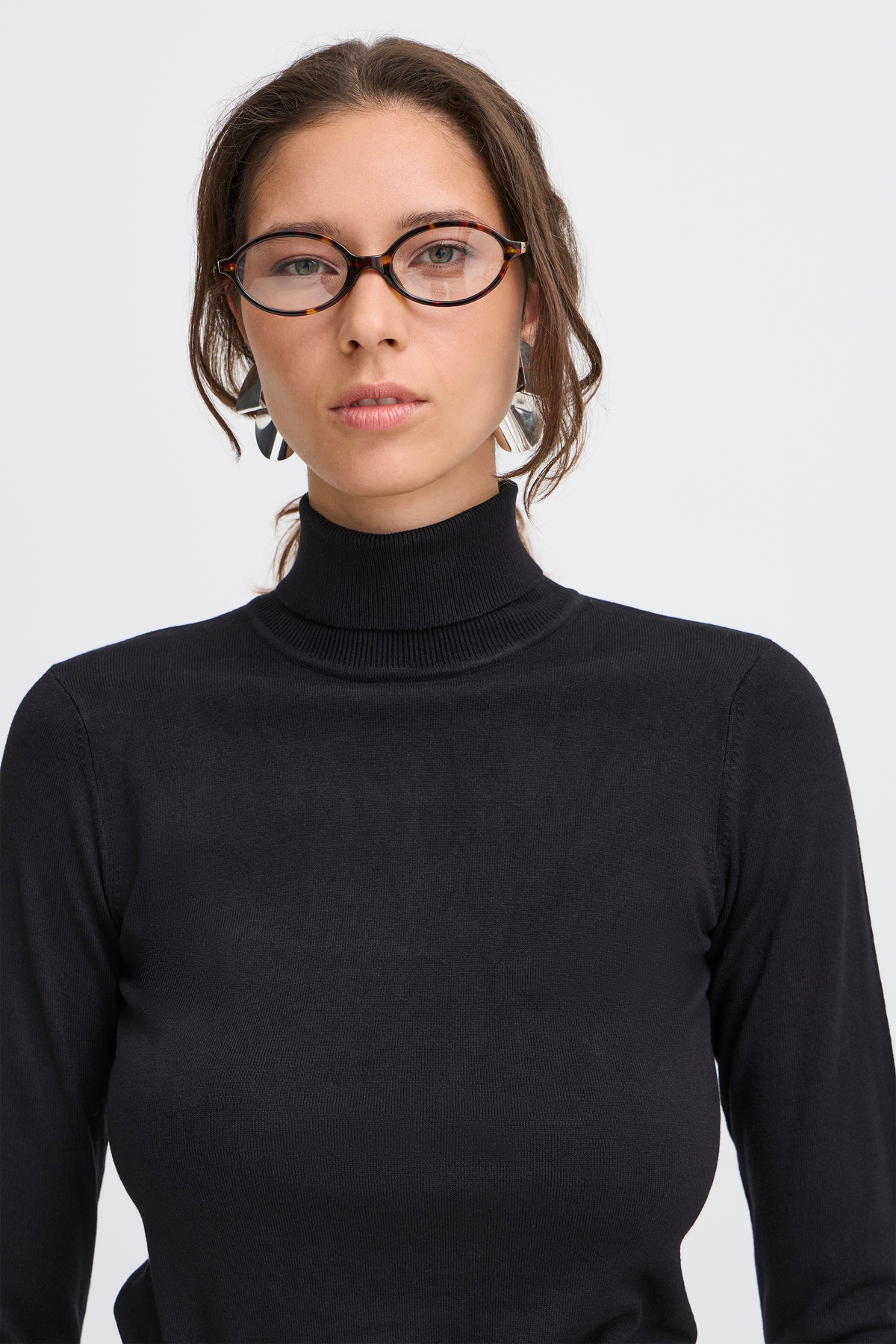 B.Young Bymmorla Black Rollneck Knit, 20815298