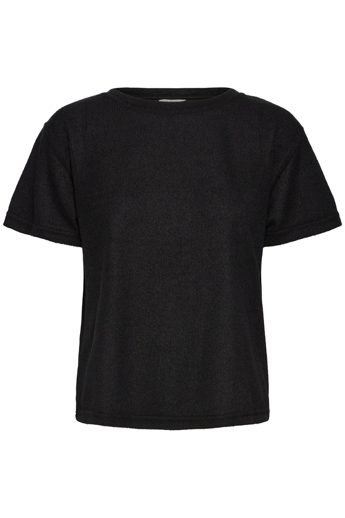 B.Young Bysif Black Roundneck Knitted T-Shirt