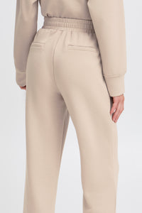 B.Young ByPusti String Beige Modal Straight Leg Joggers