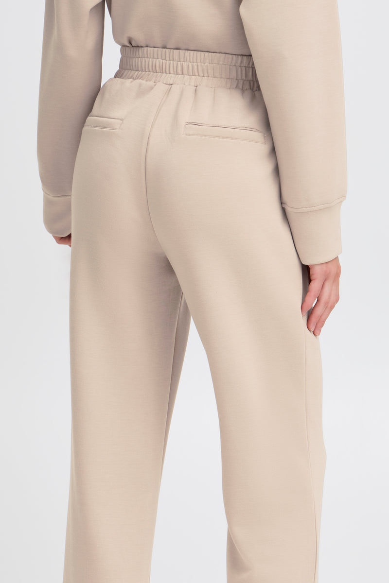 B.Young ByPusti String Beige Modal Straight Leg Joggers