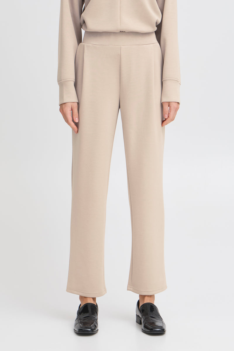 B.Young ByPusti String Beige Modal Straight Leg Joggers