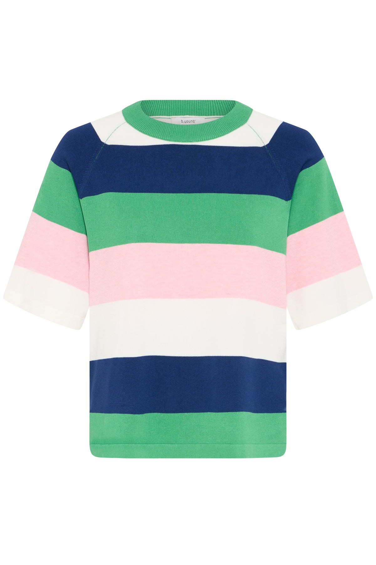 B.Young ByMmorla Parfait Pink Colourblock Stripe Knit
