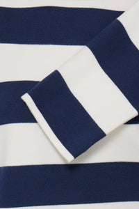 B.Young ByOtari Medieval Blue Striped Supersoft Knit