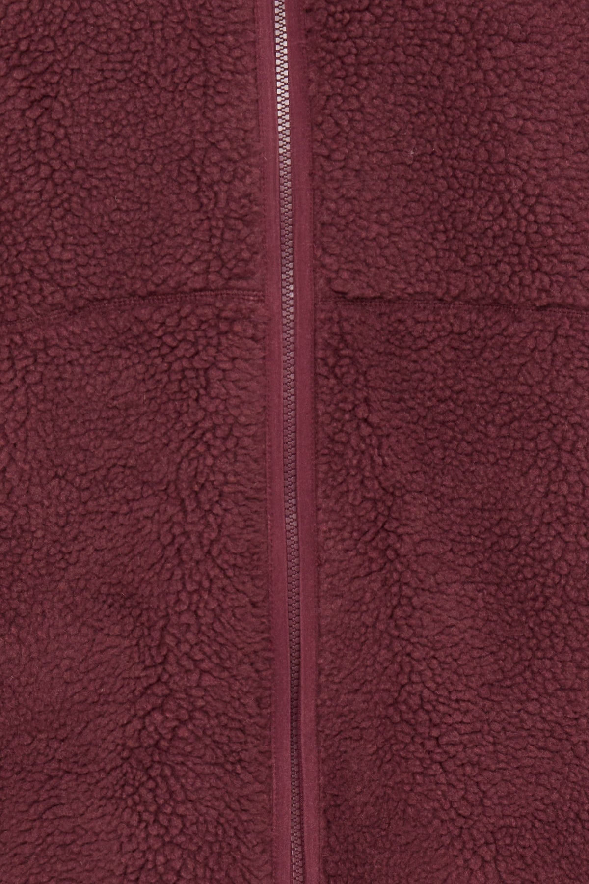 B.Young ByAlea Fig Burgundy Longline Teddy Fleece Jacket