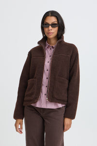 B.Young ByAlea Java Brown Teddy Fleece Jacket, 20819740