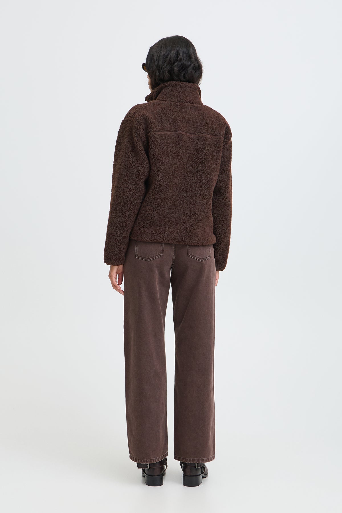 B.Young ByAlea Java Brown Teddy Fleece Jacket, 20819740
