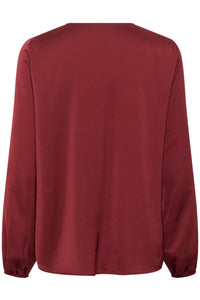 InWear Rinda Cabernet V-Neck Long Sleeve Top