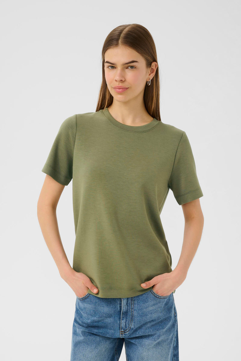 InWear Vincent Karmen Modal Dusty Olive Supersoft T-Shirt