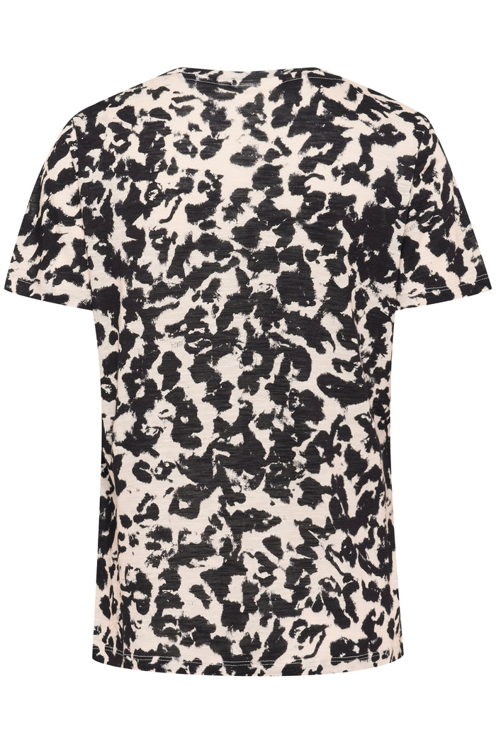 InWear Alma Shadow Black Abstract Print T-Shirt