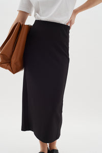 InWear Aida Black Modal Ankle Length Tube Skirt, 30109092