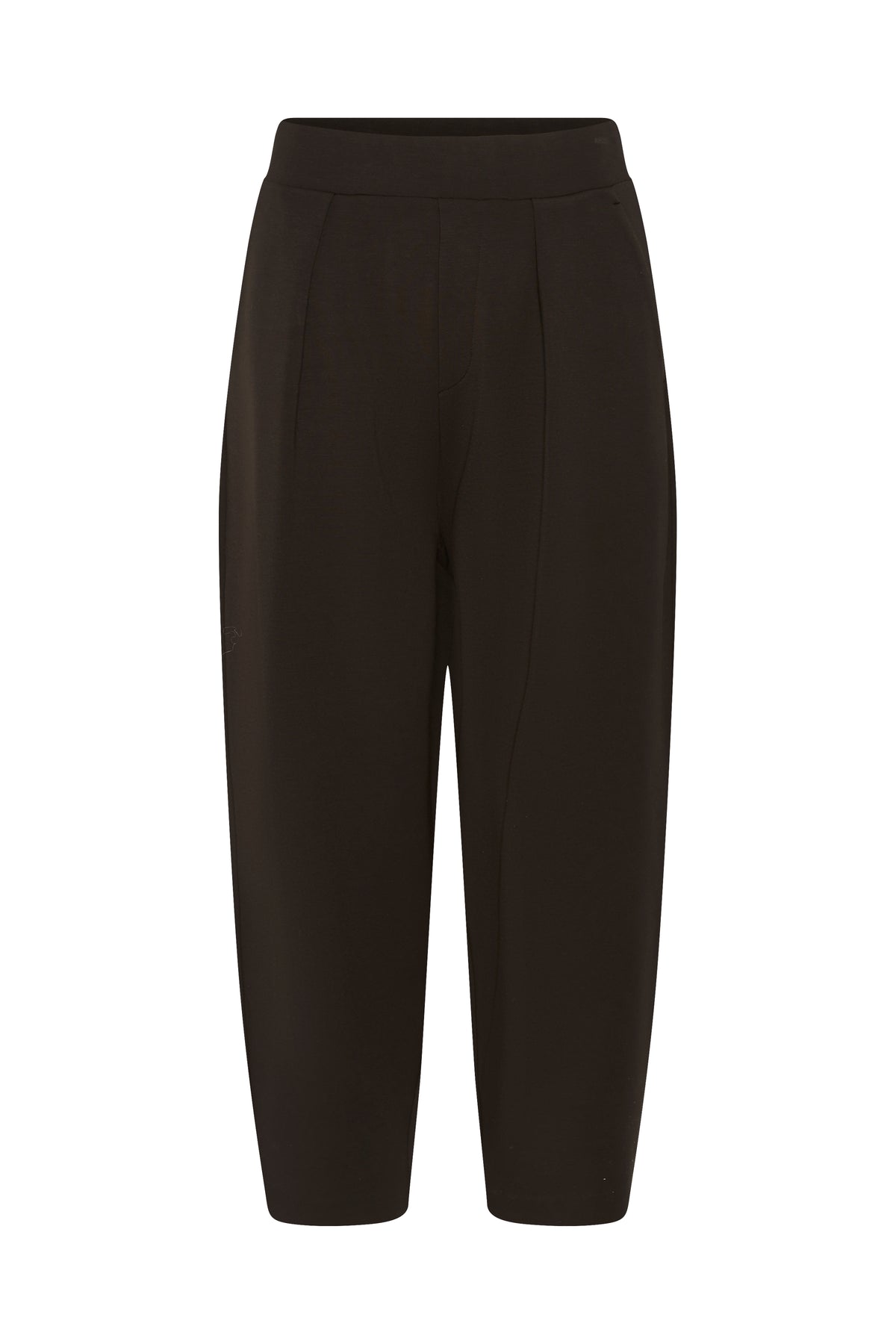 BACK IN STOCK - InWear PannieIW Chocolate Brown Modal Barrel Leg Ankle Length Trousers