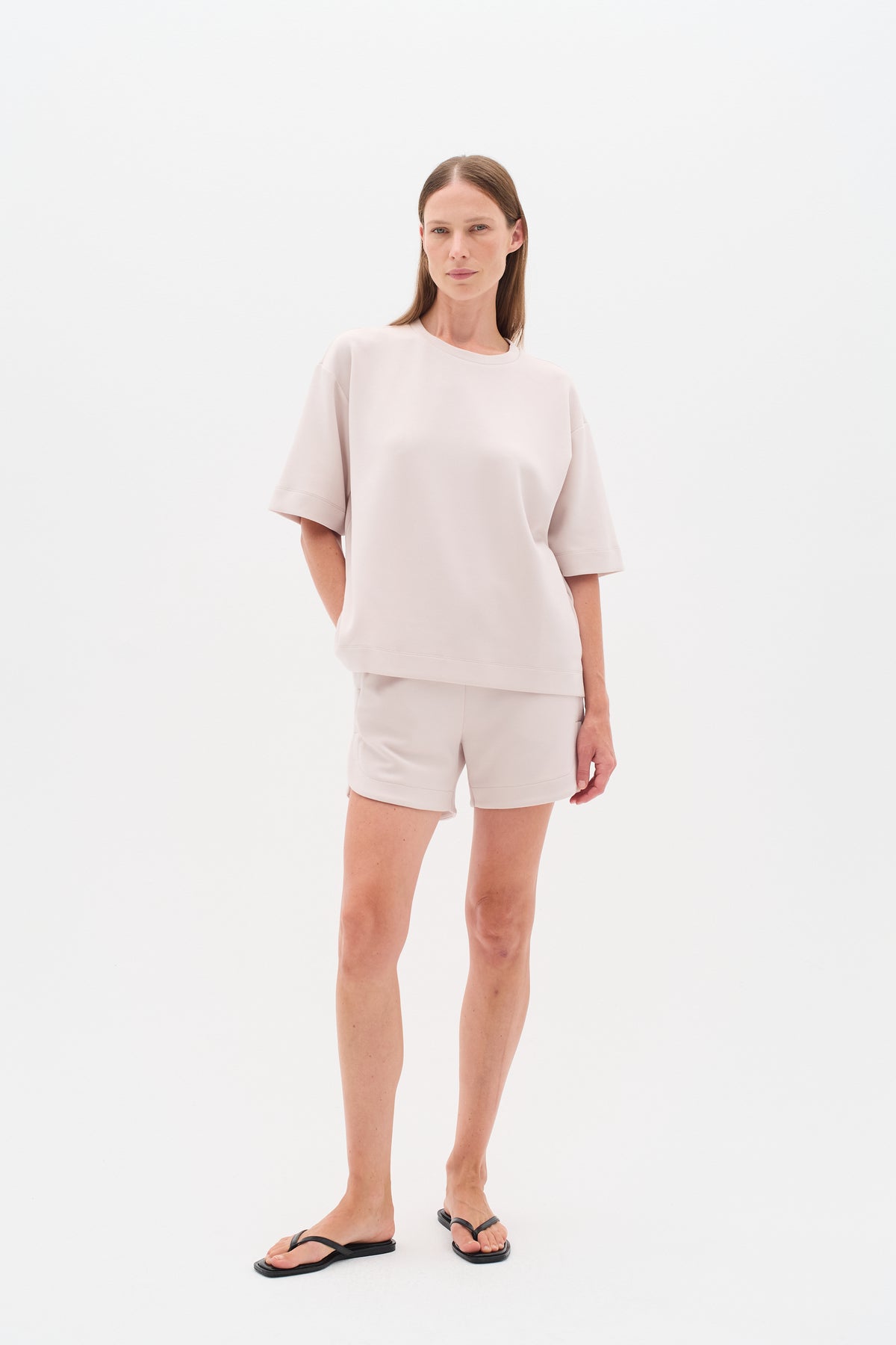 InWear Pannie Haze Cream Oversized Modal T-Shirt