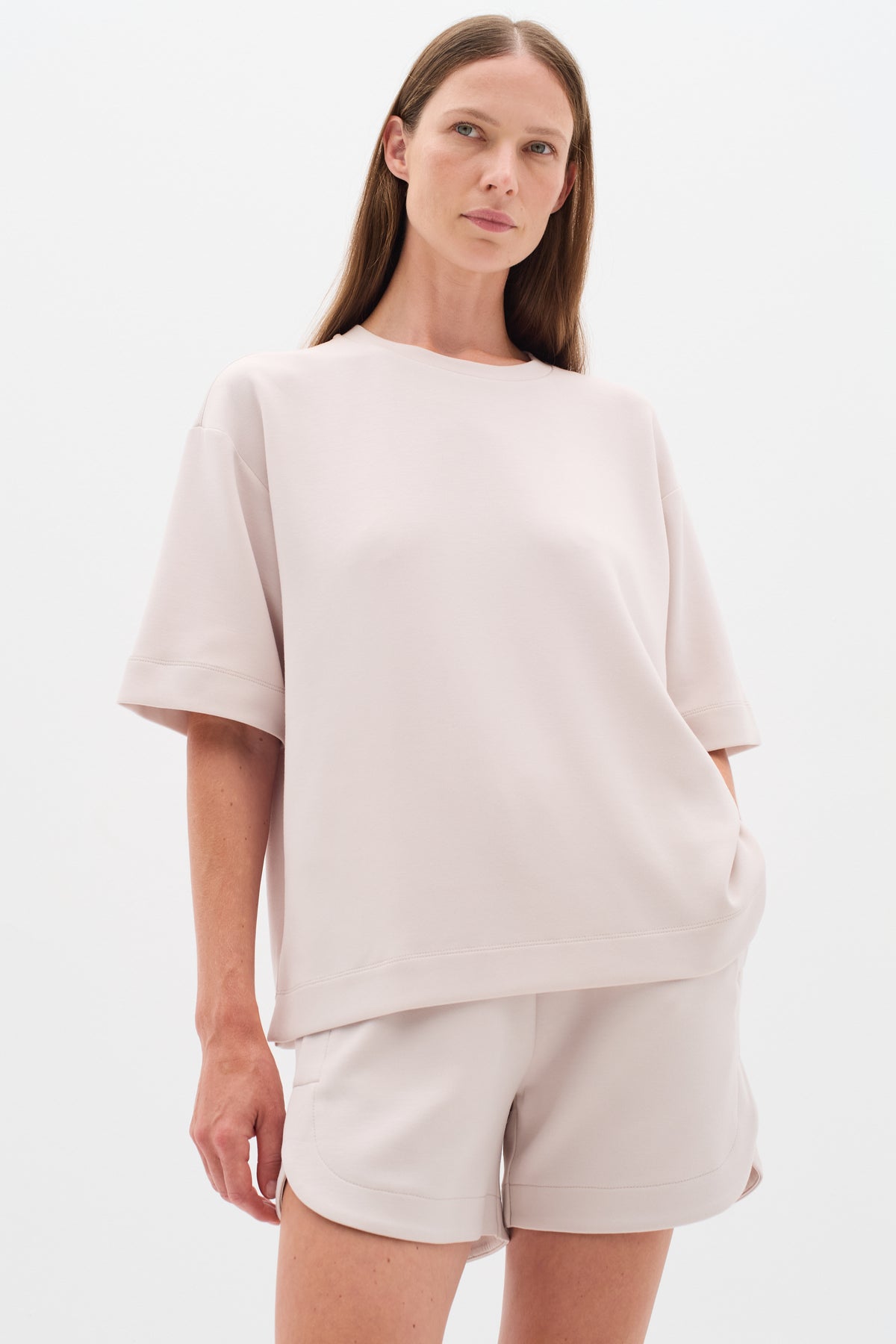 InWear Pannie Haze Cream Oversized Modal T-Shirt