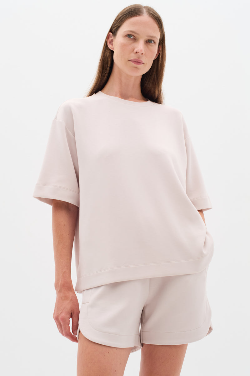 InWear Pannie Haze Cream Oversized Modal T-Shirt