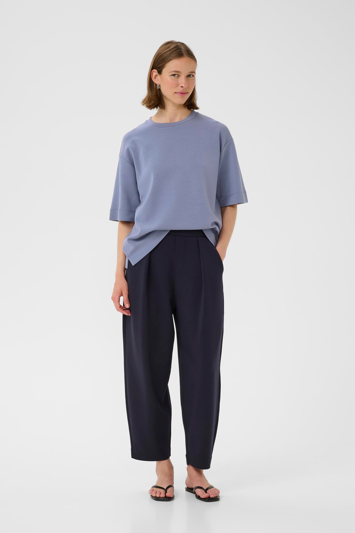 InWear Pannie Wild Wind Blue Oversized Modal T-Shirt