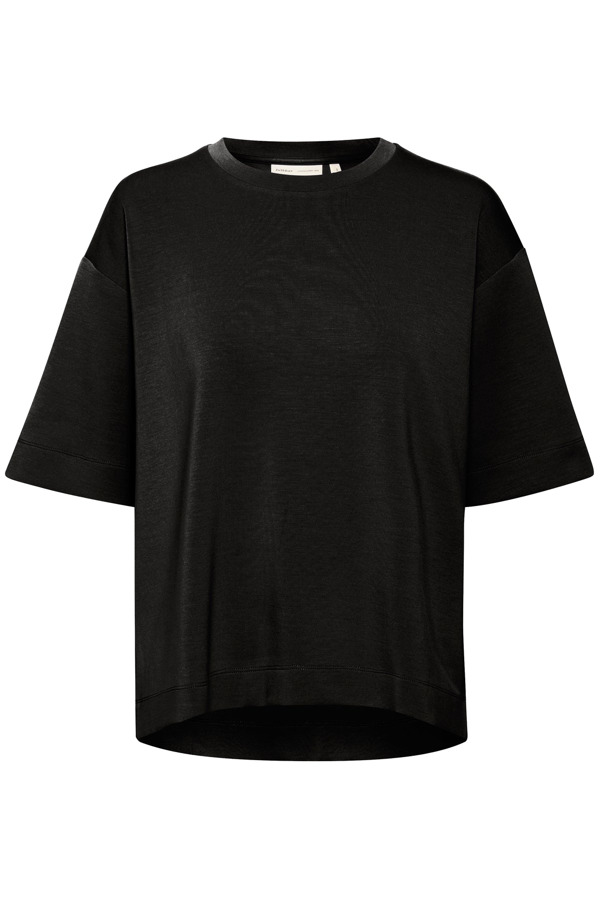 InWear Pannie Black Oversized Modal T-Shirt, 30109225