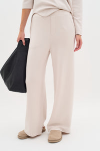 InWear Gincent Haze Cream Modal Wide Leg Joggers