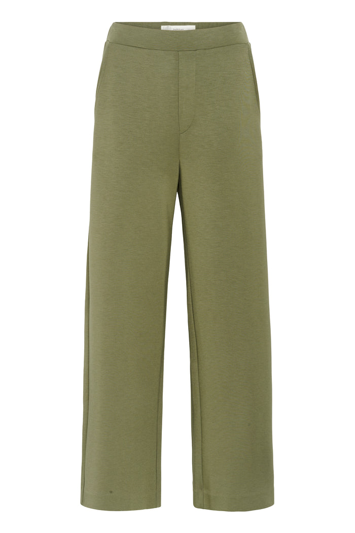 InWear Gincent Dusty Olive Modal Wide Leg Joggers