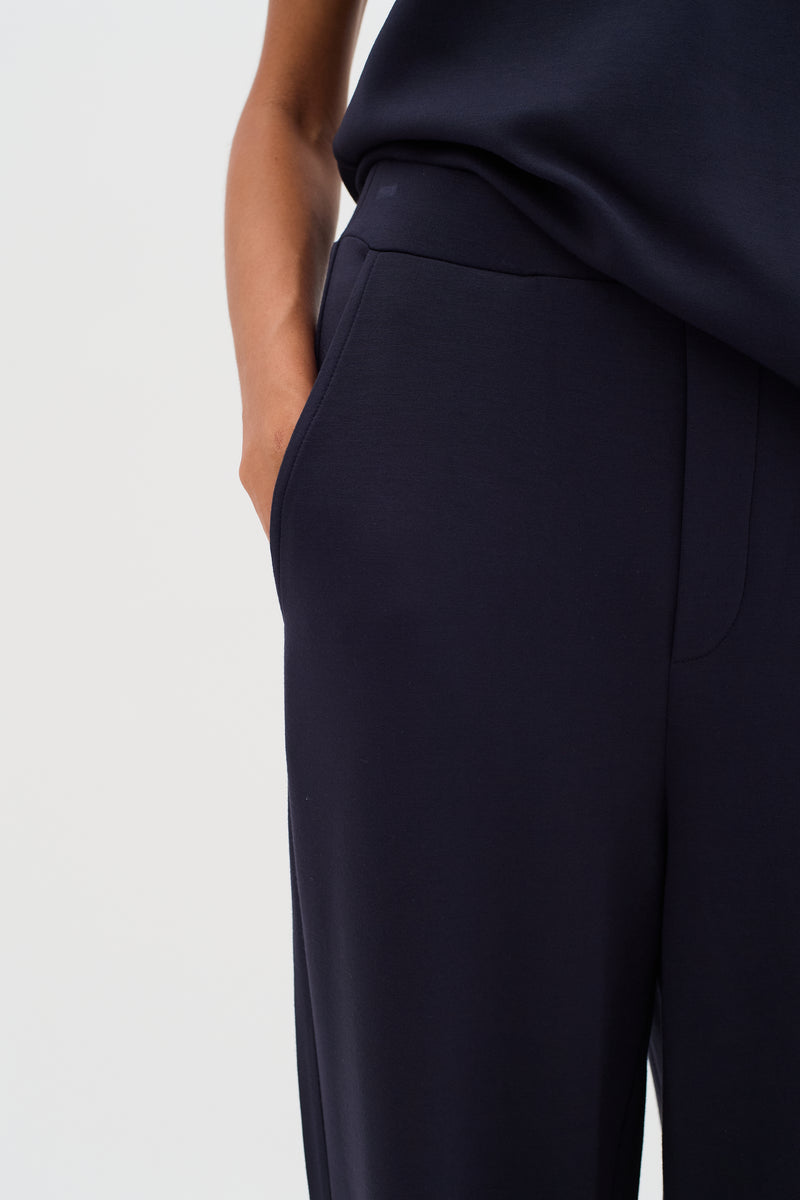 InWear Gincent Marine Blue Modal Wide Leg Joggers