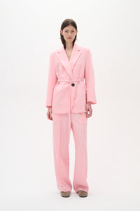 InWear Naxa Baby Pink Oversized Longline Blazer