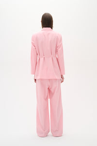InWear Naxa Baby Pink Oversized Longline Blazer