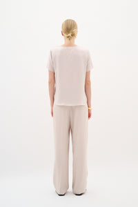 InWear Kinley Haze Beige Twist Front V-Neck Blouse