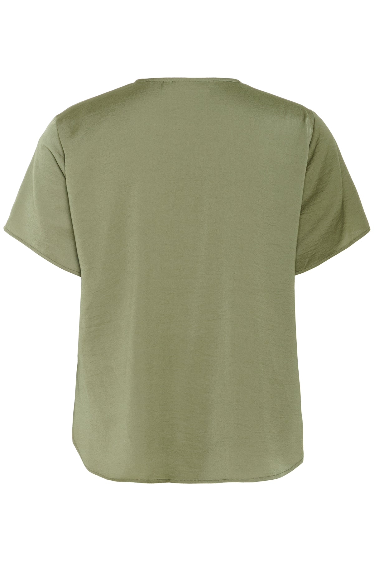 InWear Kinley Dusty Olive Twist Front V-Neck Blouse, 30110546