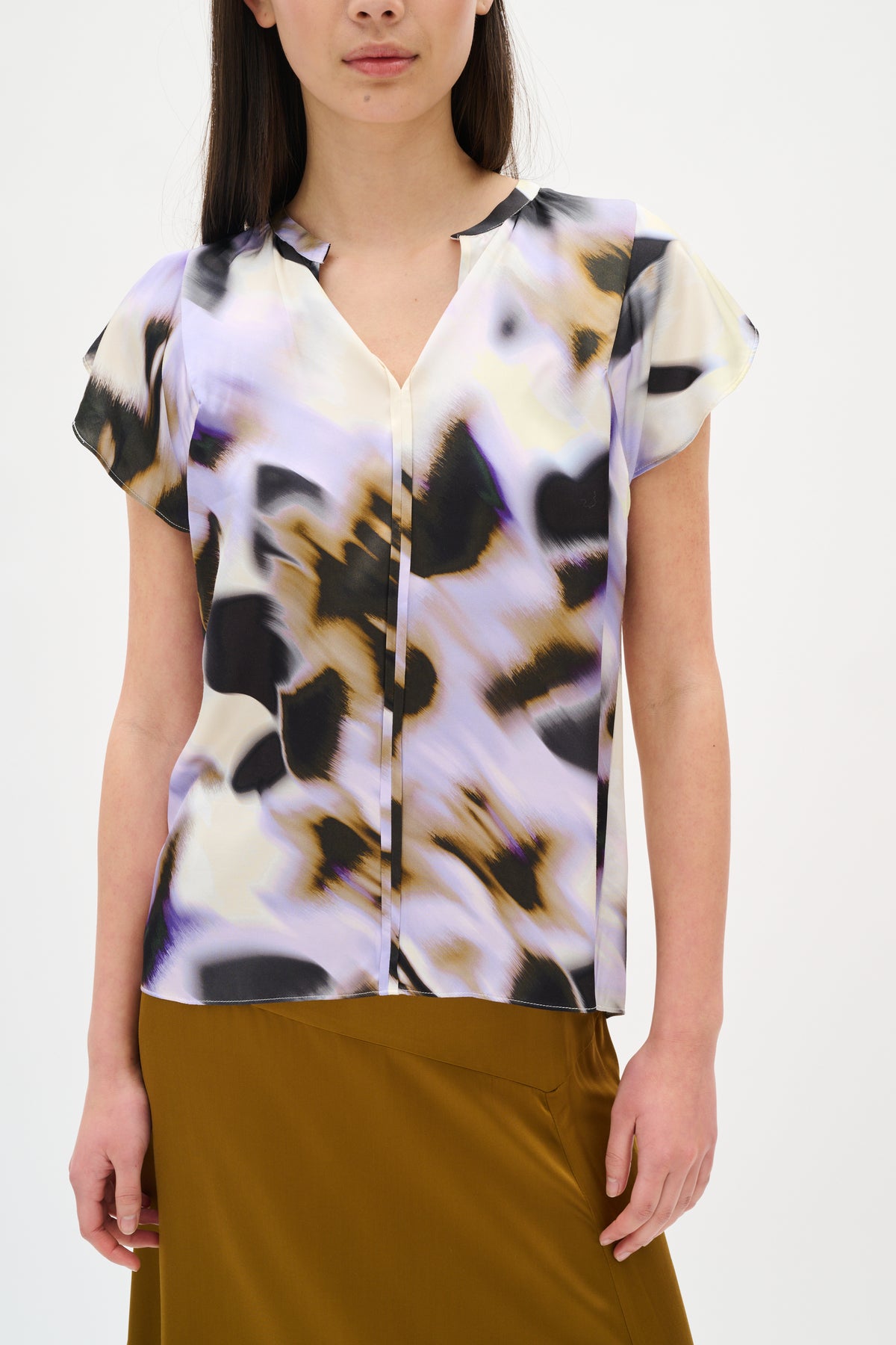 InWear Kaala Motion Flower Printed V-Neck Top, 30110553