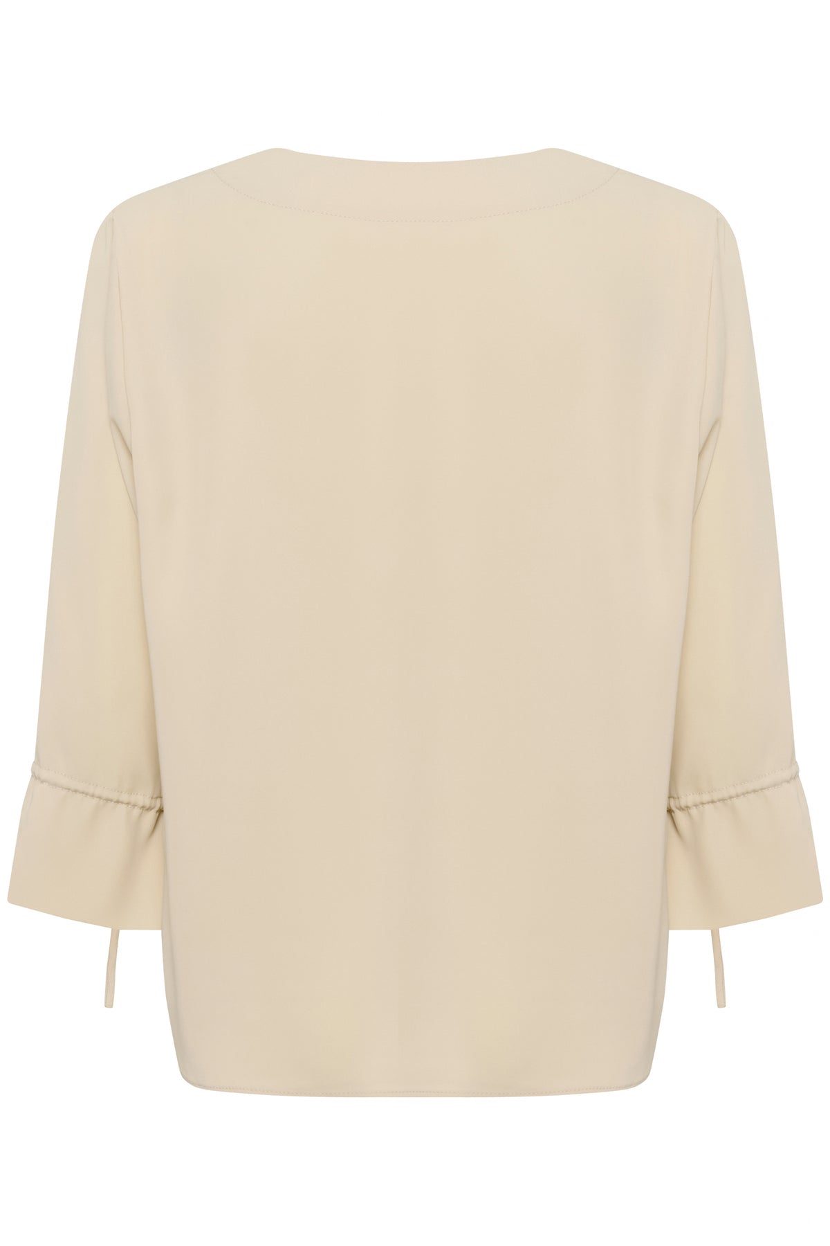 InWear Yoline Haze Cream V-Neck Blouse with Tie Detailing, 30110637