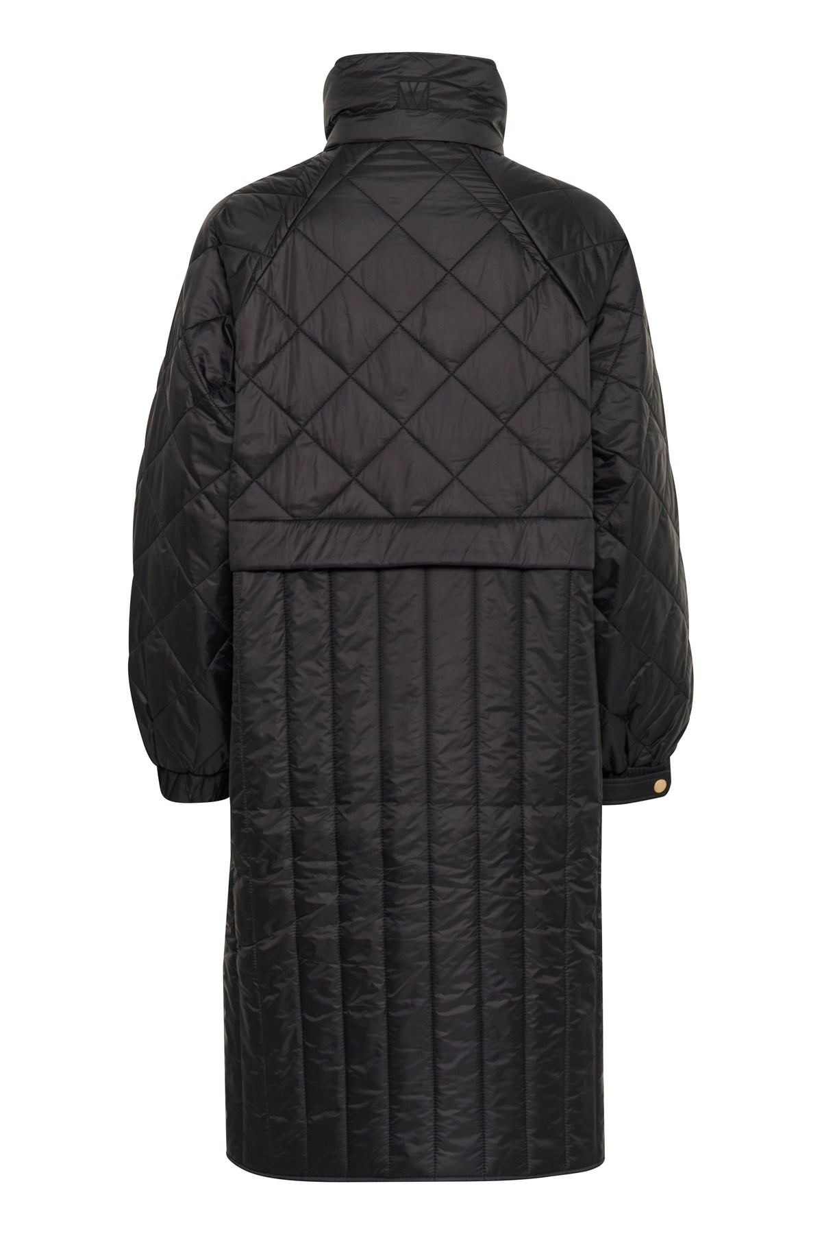 InWear Karmel Ultimate Quilted Black Longline Coat, 30110660