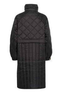 InWear Karmel Ultimate Quilted Black Longline Coat, 30110660