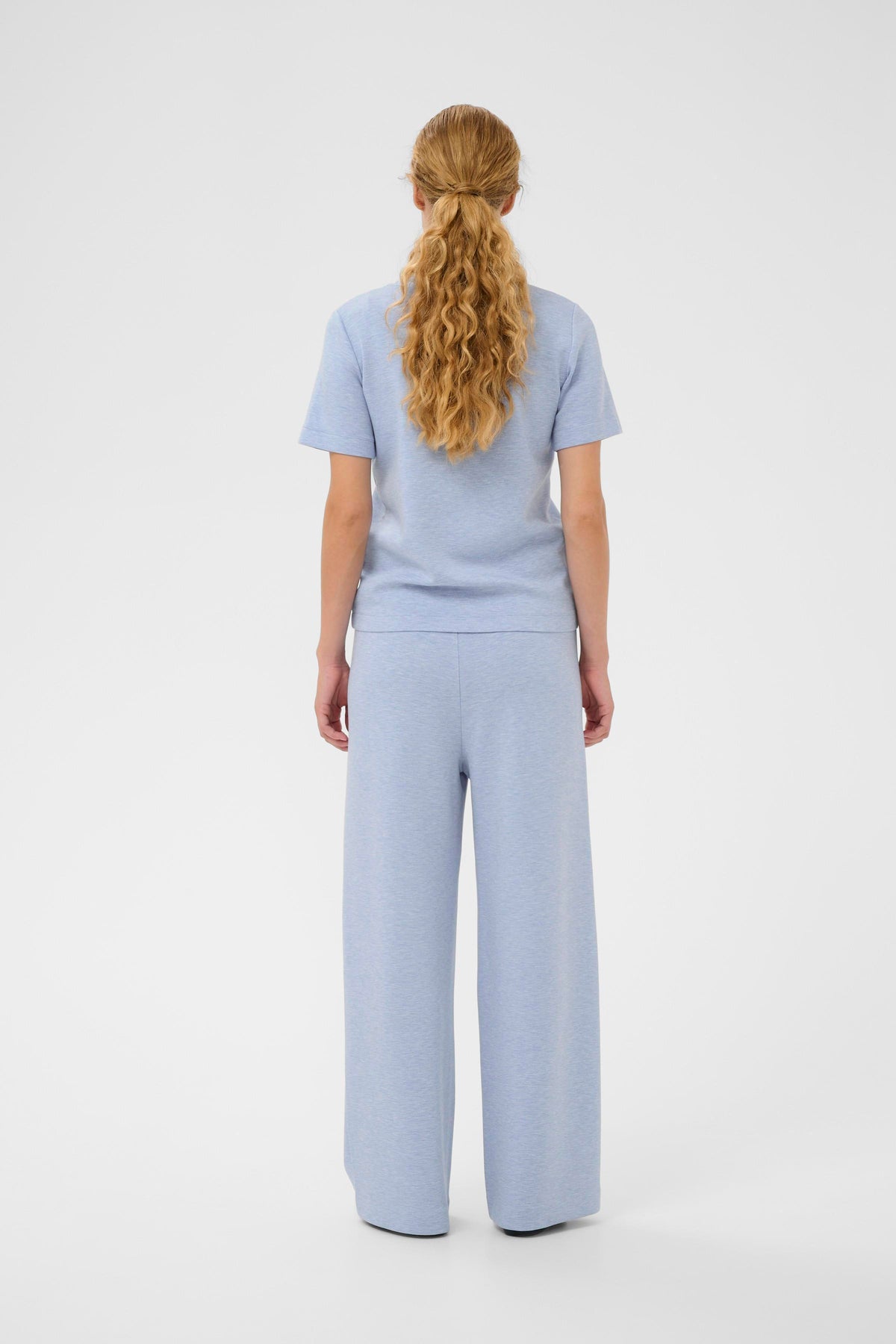 InWear Vincent Endless Sky Melange Embossed Logo T-Shirt