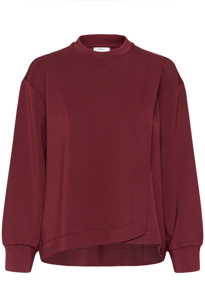 InWear Gida Vincent Cabernet Layered Modal Sweatshirt, 30110946