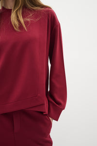 InWear Gida Vincent Cabernet Layered Modal Sweatshirt, 30110946
