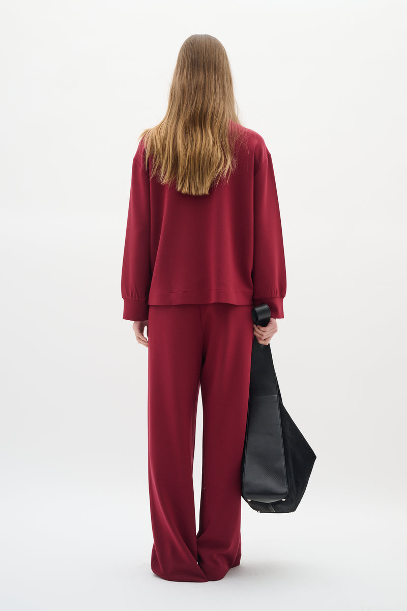 InWear Gida Vincent Cabernet Layered Modal Sweatshirt, 30110946