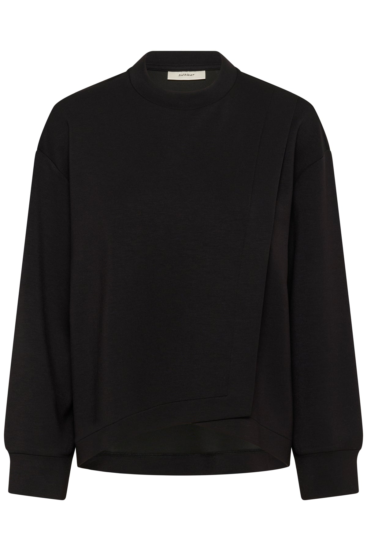 InWear Gida Vincent Black Layered Modal Sweatshirt, 30110946