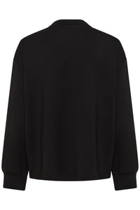 InWear Gida Vincent Black Layered Modal Sweatshirt