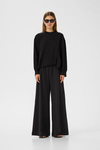 InWear Gida Vincent Black Layered Modal Sweatshirt