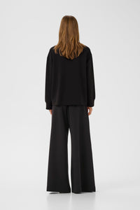 InWear Gida Vincent Black Layered Modal Sweatshirt