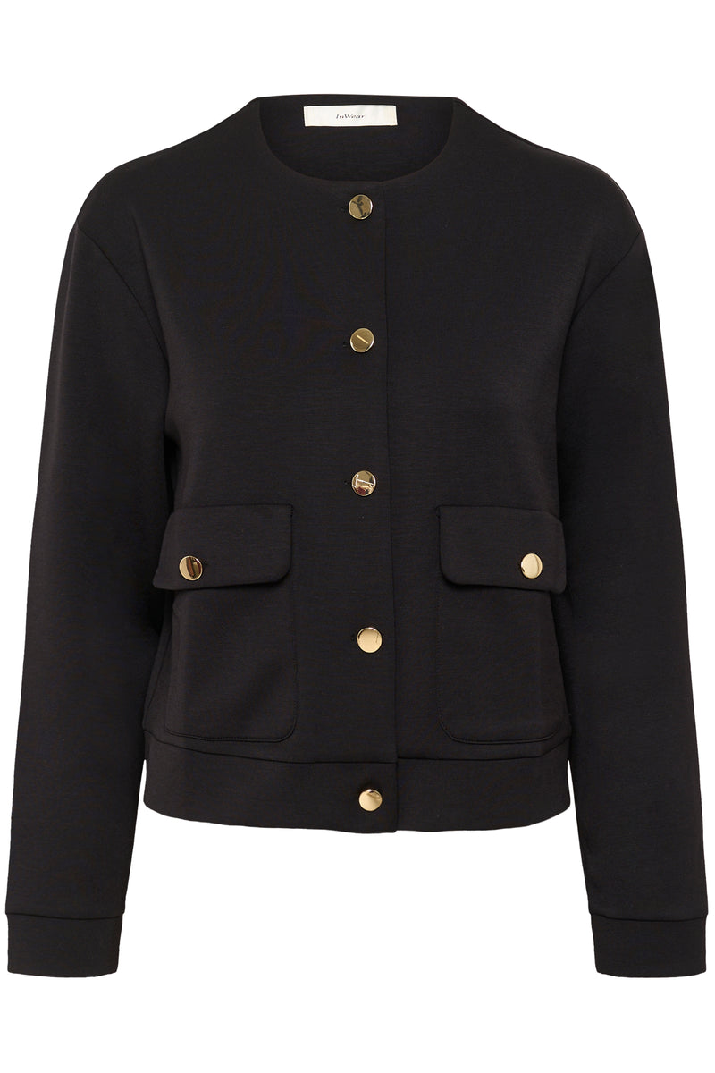 InWear Gida Vincent Black Modal Cardigan Jacket, 30110948