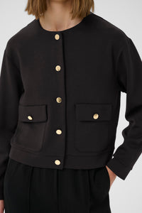 InWear Gida Vincent Black Modal Cardigan Jacket