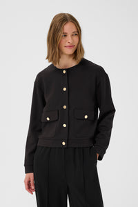 InWear Gida Vincent Black Modal Cardigan Jacket, 30110948