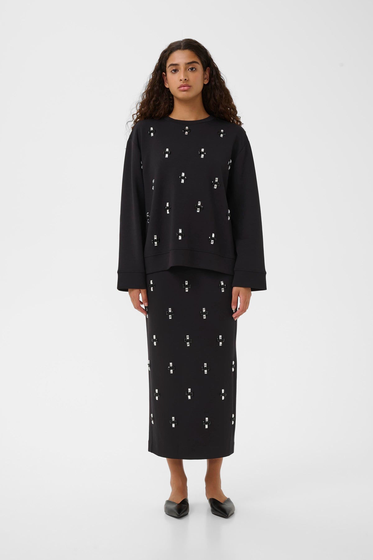 InWear Kincent Black Modal Deco Sweatshirt