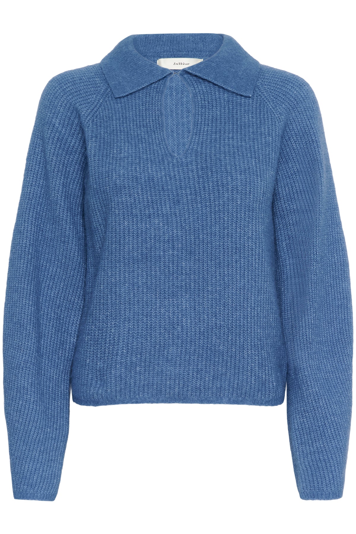 InWear Nias Dutch Blue Polo Collar Knit, 30112170